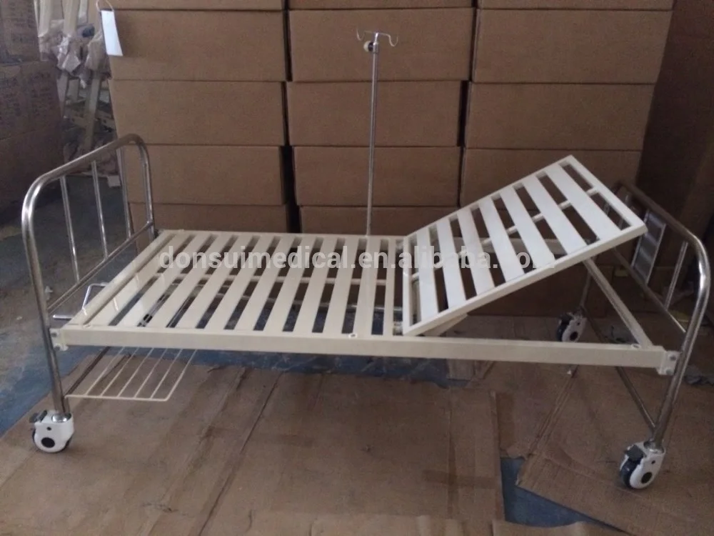 Manufacturer Supply Manual Cheap Prices Two Functions Hospital Bed