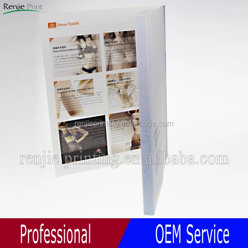 
High End Art Paper A3 A4 A5 Presentation Folders For Promotion 