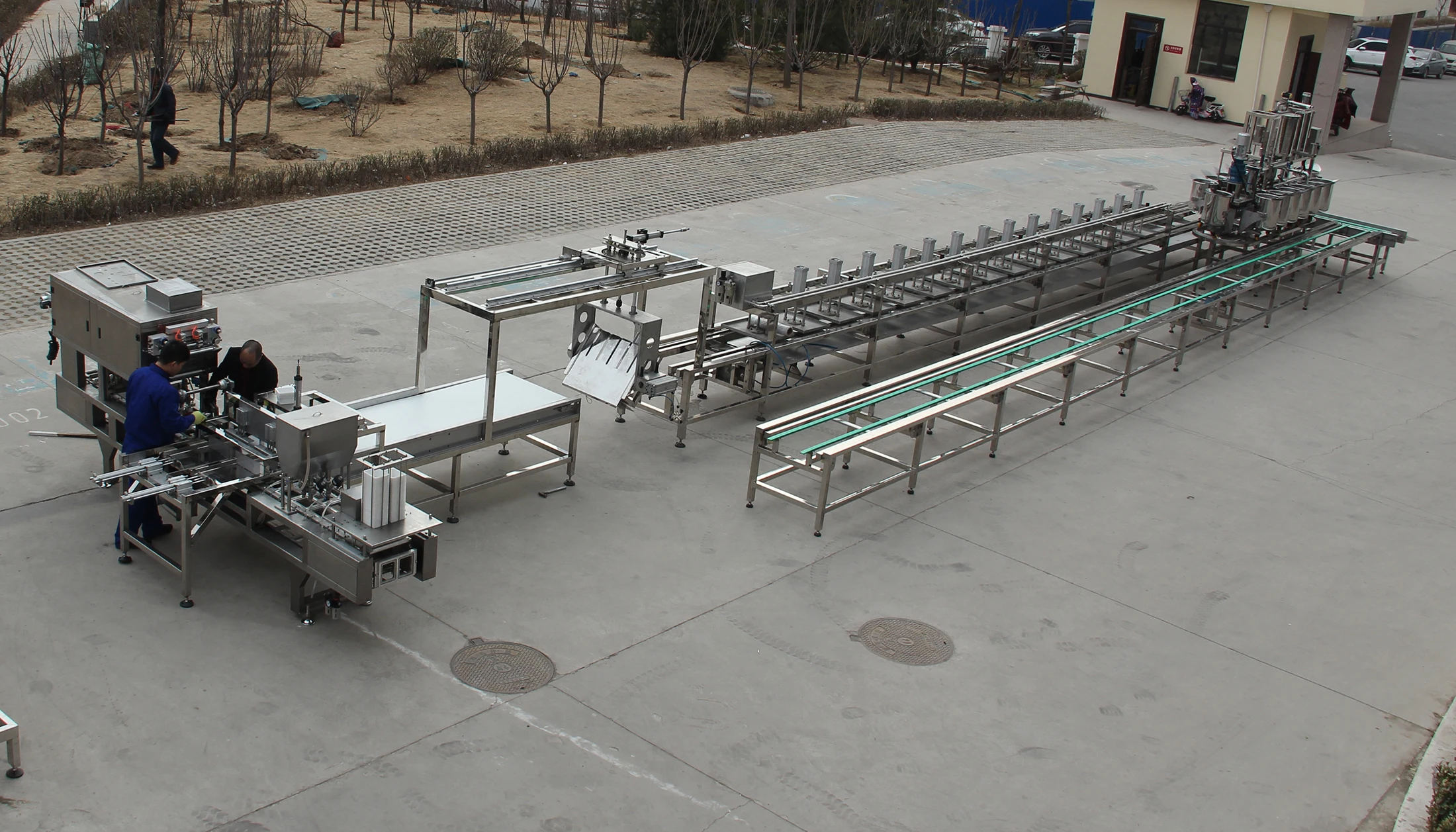 Fully automatic tofu production line