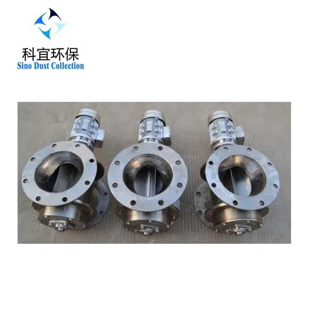 airlock type stainless steel airlock rotary valve
