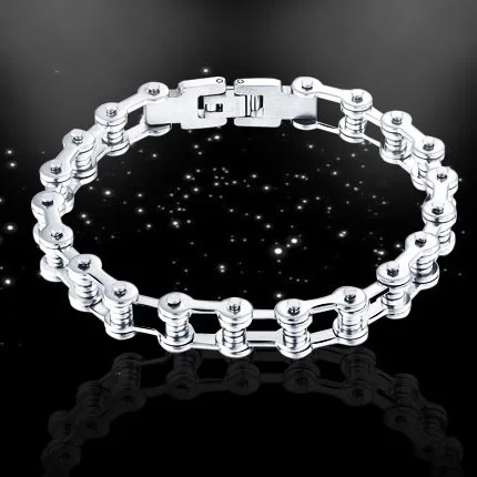 Custom Boys Motorcycle Bike Bicycle Chain Bracelet
