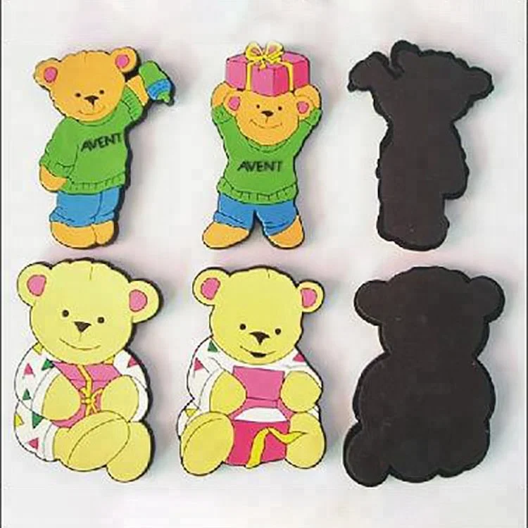 Customize Various Shapes Design And Size Magnetic Non toxic Glitter Magnet Sticker