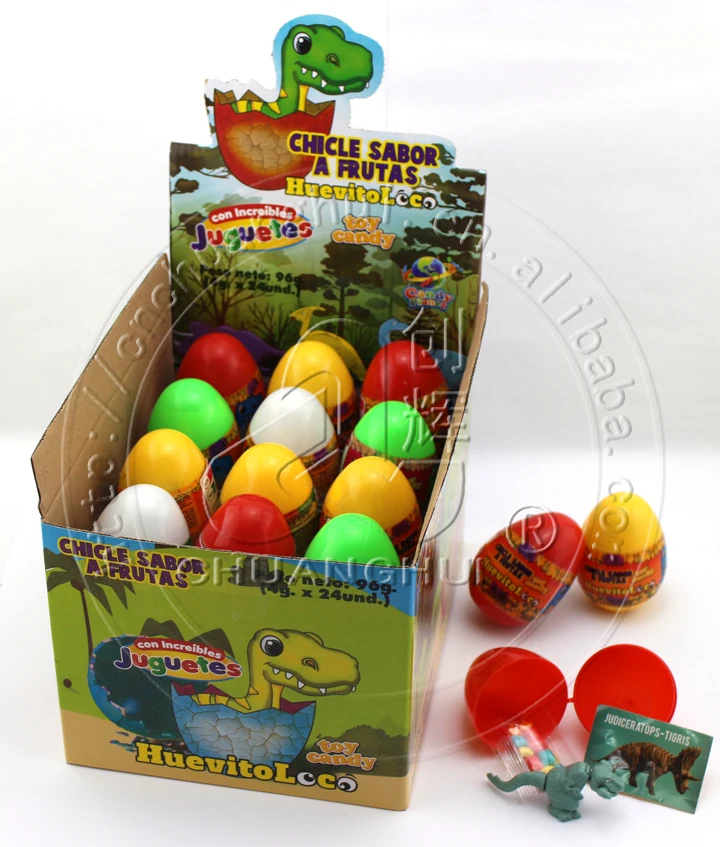 Динозавр сюрприз яйцо игрушка конфеты/маленькие игрушки и пузырчатые конфеты в яйце динозавра