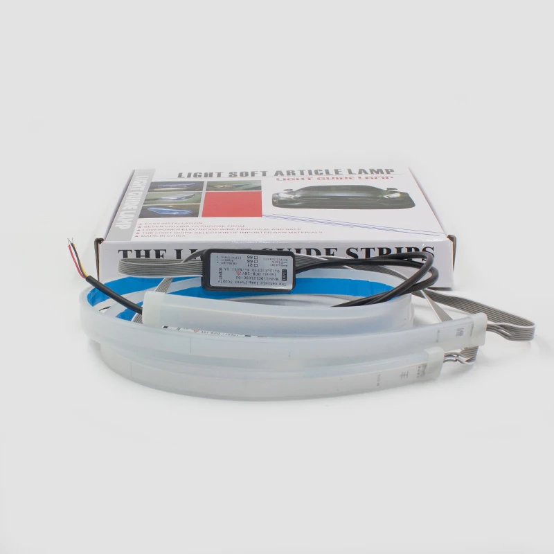 30CM 45CM 60CM led drl Daytime Running Lights White Headlight LED Amber Turn Light drl Strip For Headlight car led strip light