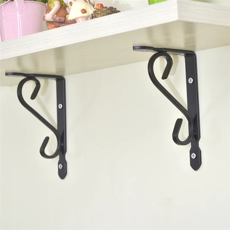 
Home indoor metal decorative cast iron brackets for shelf 