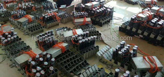 Happiness factory 3 inch 25 shots removable mortars tubes special-effect fireworks display racks