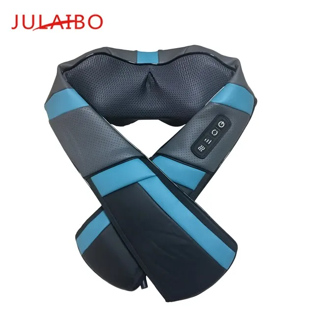 Electric heating cervical vertebra back massager shawl kneading cervical spine shiatsu massage shawl
