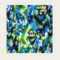 Custom Printed Twill Peach Skin Fabric Swimming Shorts Fabric