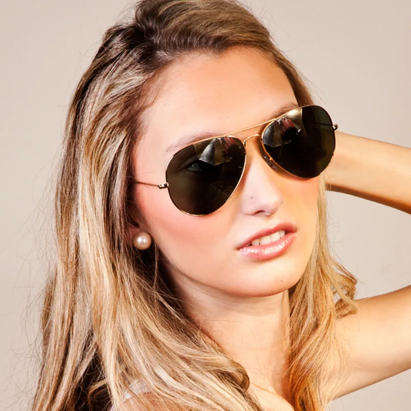 High quality fashion Pilot polarized mirror shades  men women sun glasses  Classic Brand Designer unisex sunglasses