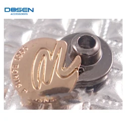 2017 bright gold tone designer jeans stud for jeans, Pink color flower shape rivet and studs for brand handbags.