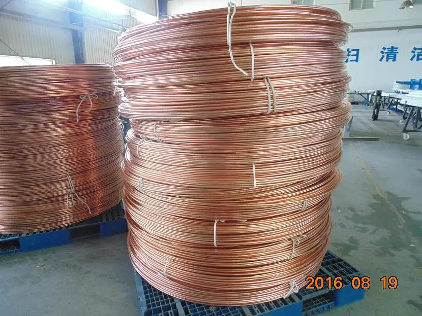 
OD 4.76-12mm double wall steel tube, bundy tube,copper coated steel tube 