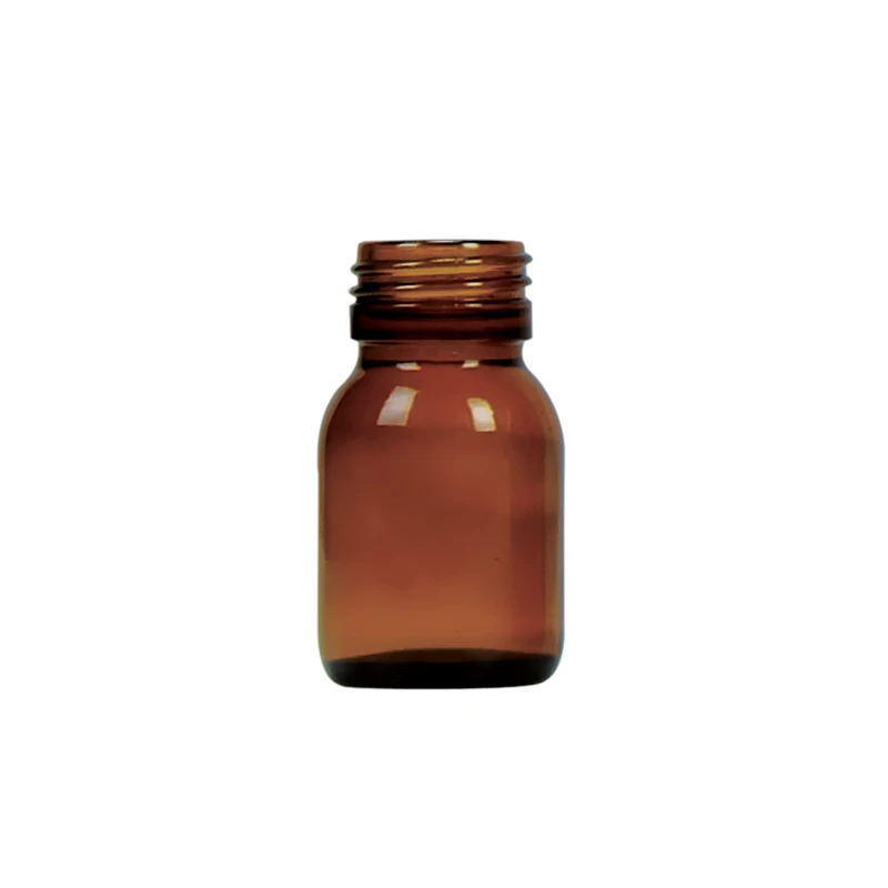 30ml Amber Syrup Glass Bottle with 28mm Screw Cap