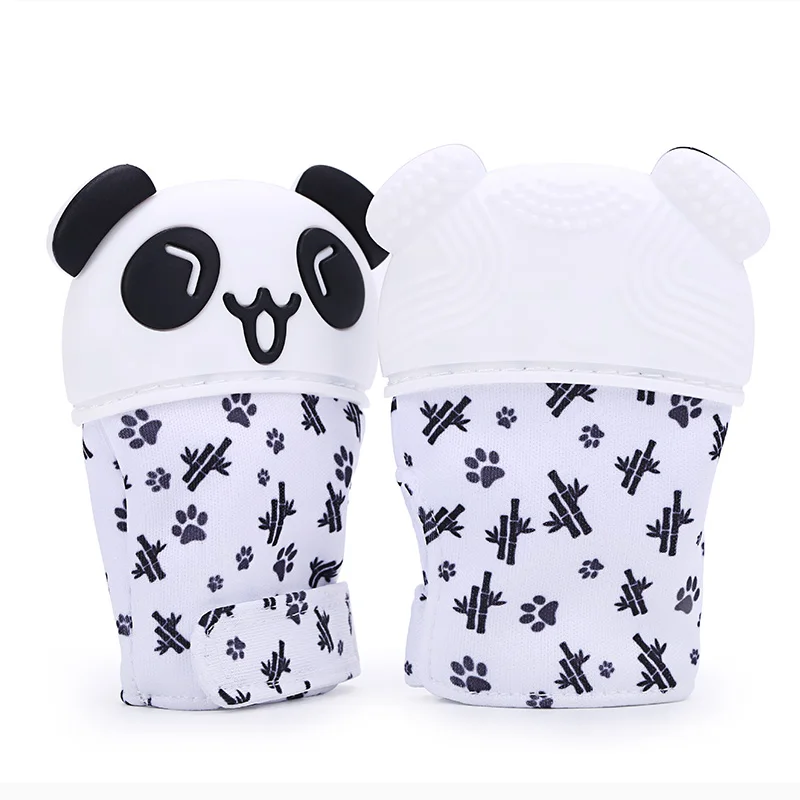 Hot Selling BPA Free Non-toxic Silicone Baby Teething Mitten Glove Teether Toy