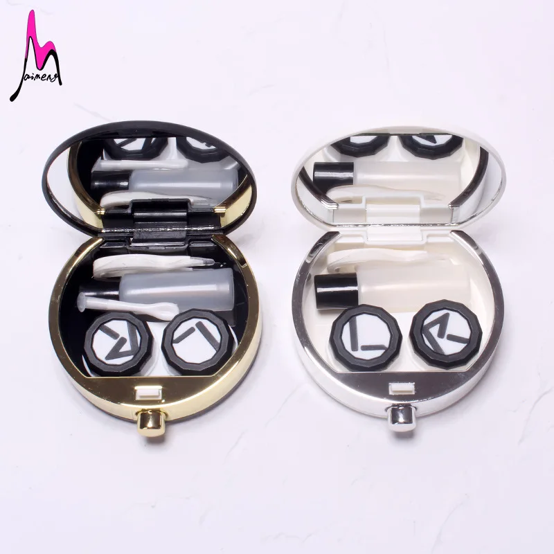 Белый Футляр для контактных линз в форме бутылки eyekan