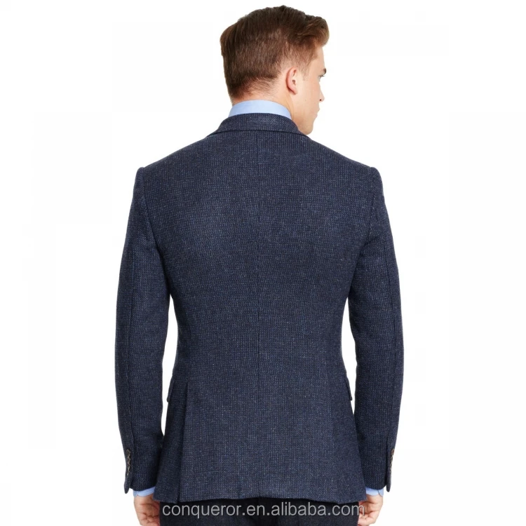 Приталенный мужской деловой костюм по индивидуальному заказу, Модный стильный костюм из мериносовой шерсти E84