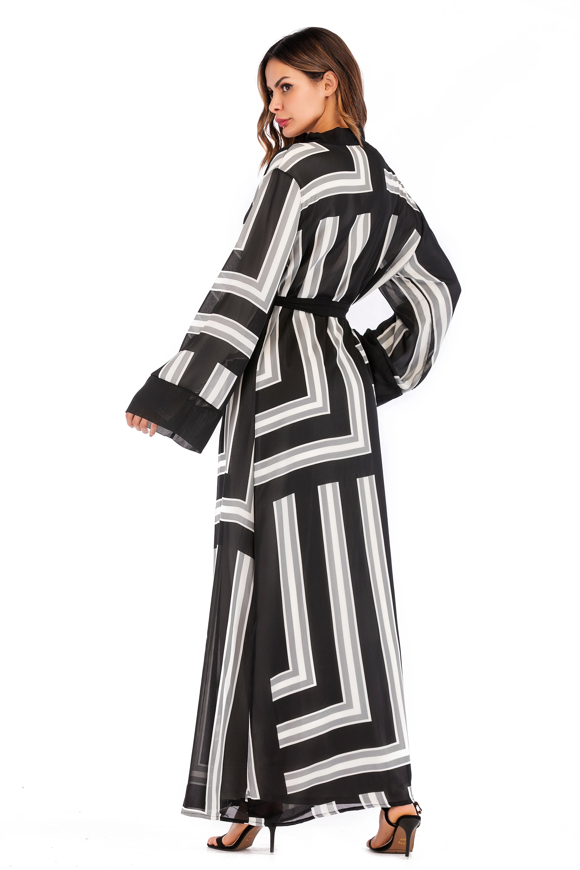 1666# new design model turkish online print burka hijab muslim dress chiffon dubai abaya