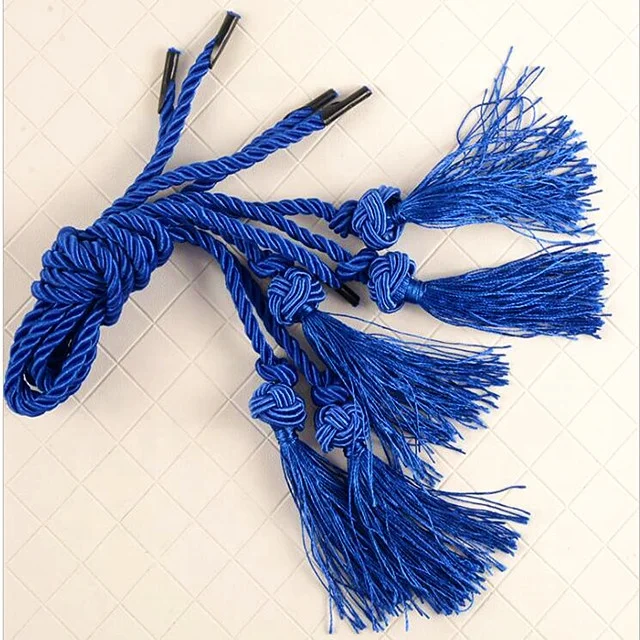Fashion pp/polyester 8mm twisted rope shopping bag handle rope with metal barb