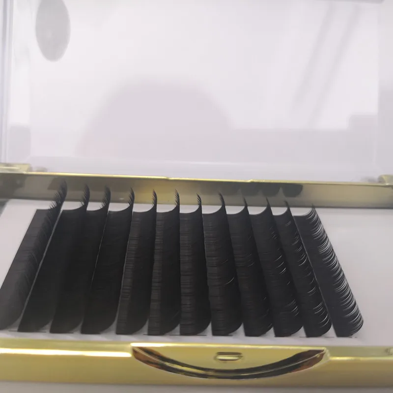 
RTS China factory private label classic 0.20mm mixed length C D J curl silk lash extension for Professional Salon Use 