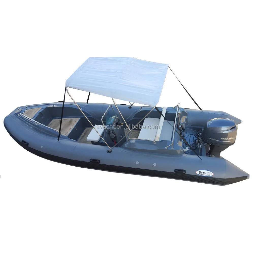CE Approved Luxury Inflatable Boat Fiberglass Fishing Yacht