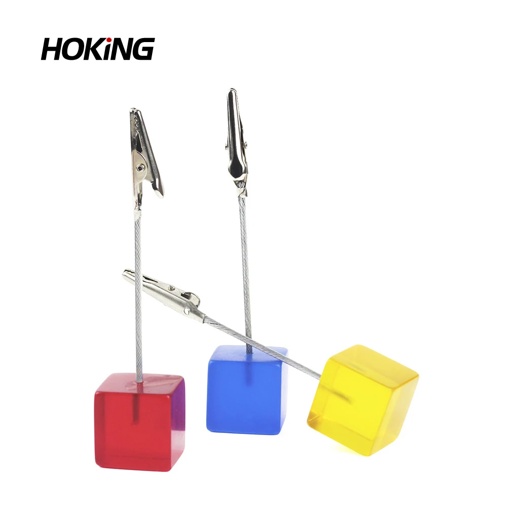 Candy Color Cube Clear Photo Clip Holder for Instax Mini/Wide/Square Film