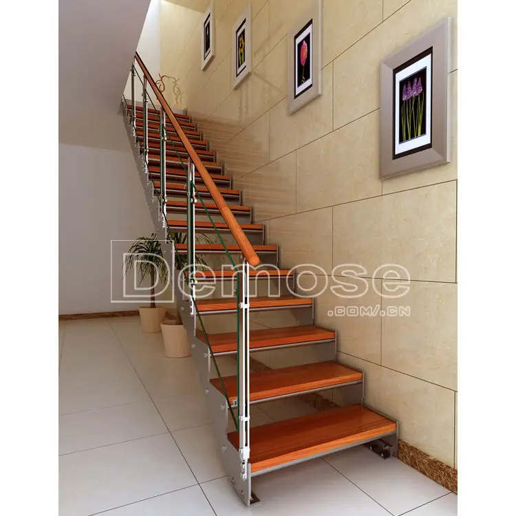 
clear stair handrail stairs wood step straight staircase 