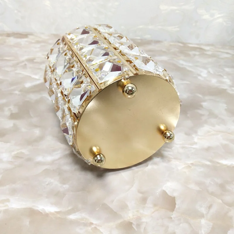 candle holder wedding centerpiece metal lantern crystal candlestick for wedding decoration