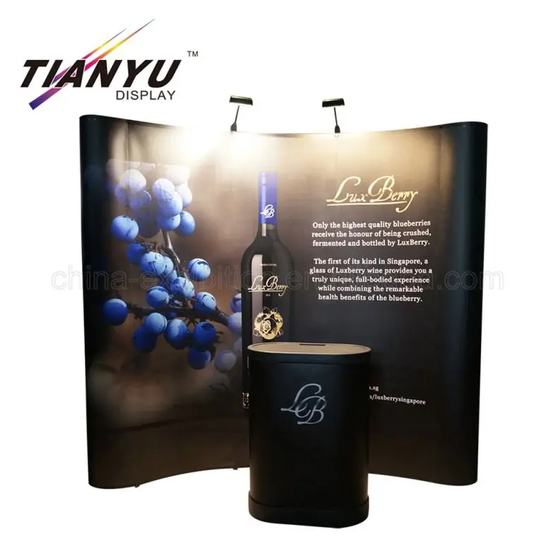 Tianyu Foldable Advertising Pop Up Shop Display Pvc Banner Background