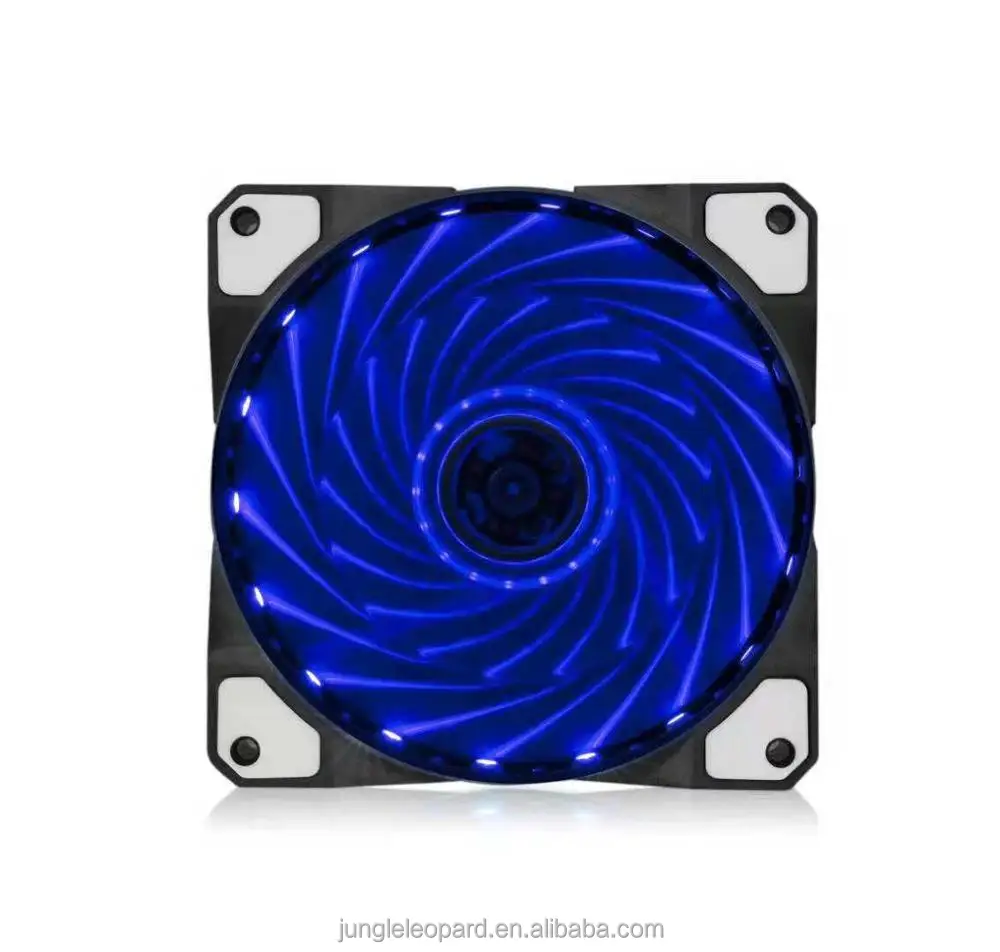 Computer case fan 12CM 12025 LED light Fan 1200 to RGB case fan quiet