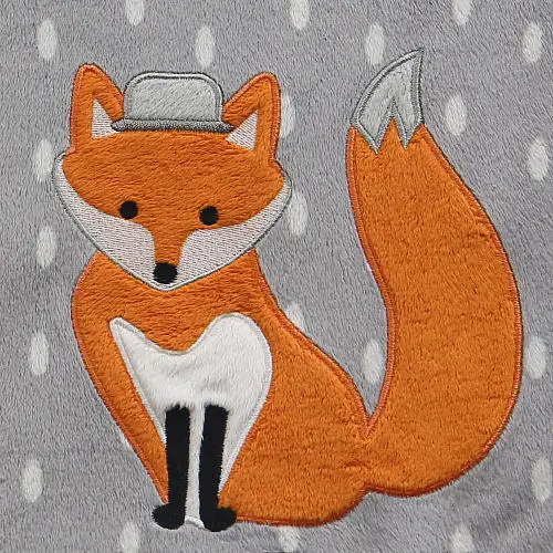 Custom baby blanket fox pattern 100% polyester blanket baby blanket