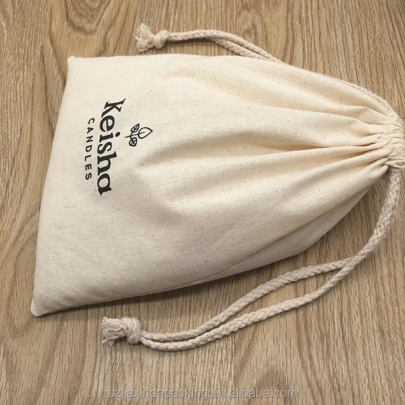 Natural Cotton Packaging Bag For Candle