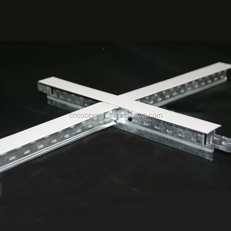 
T-bar ceiling suspension system, exposed t grid for gypsum ceiling tile, mineral fiber ceiling tile,etc 