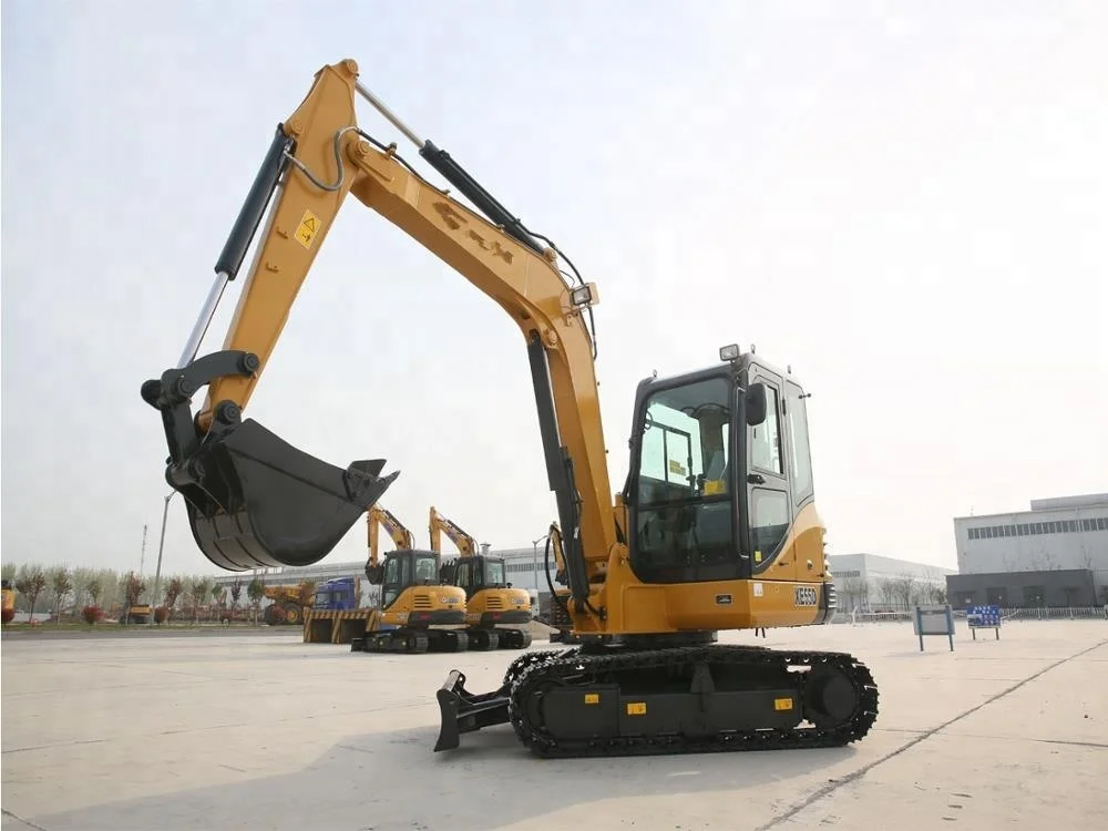 
chinese mini small 5.5T excavator XE55 with zero tail swing for sales 