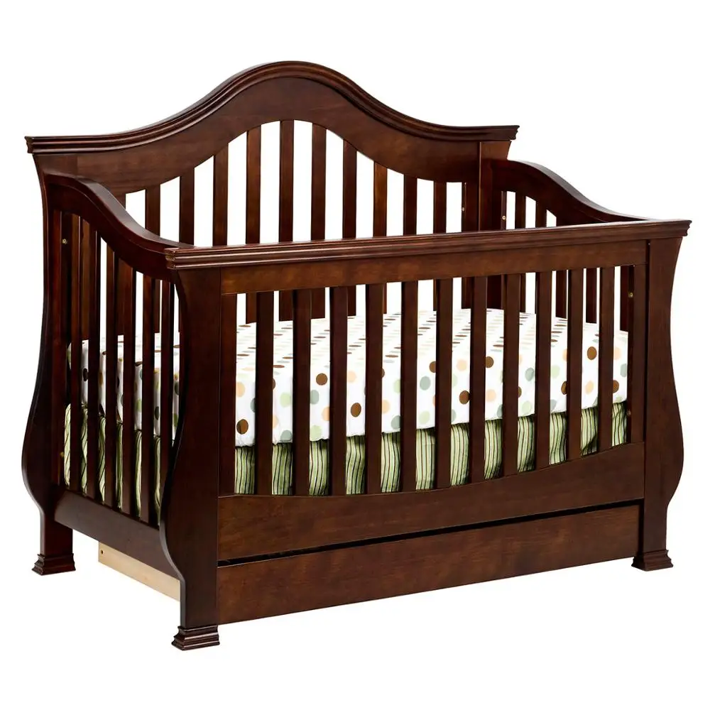 MOOB brand hot sale in USA pine wood high quality wooden baby crib