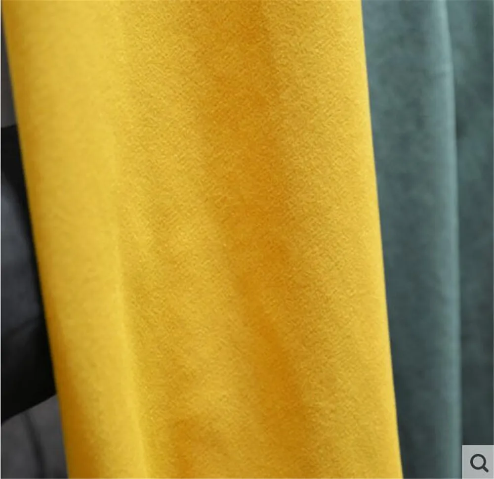 High-end custom elegant fabric American curtain retro living room decorative solid color chenille curtain Sylia(BY12-A10010)