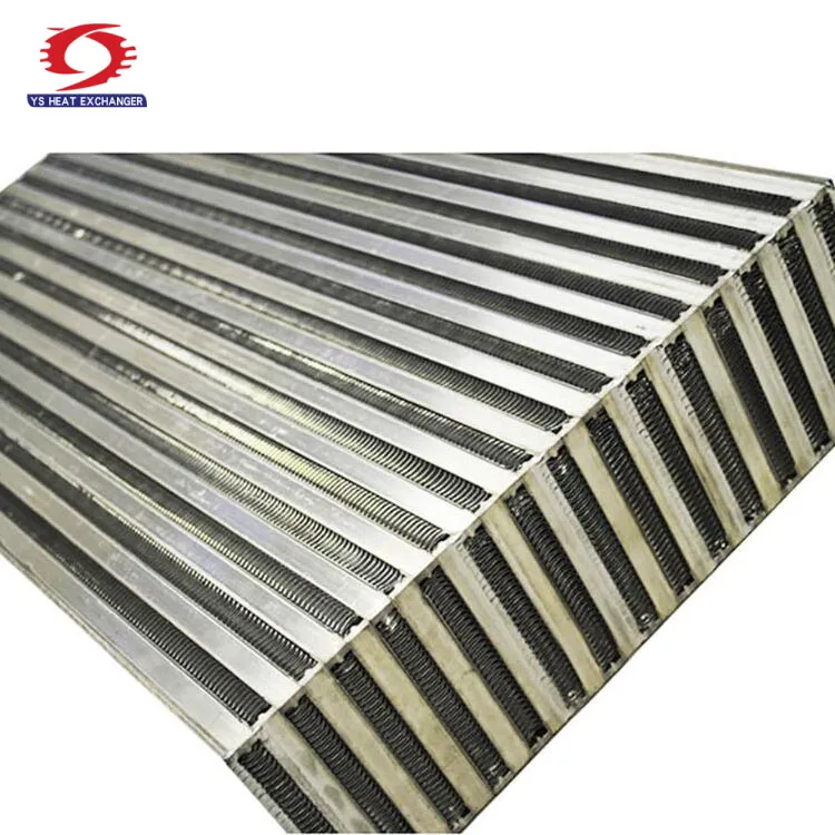 Bar Plate Fin Aluminum Auto Turbo Intercooler Radiator Core