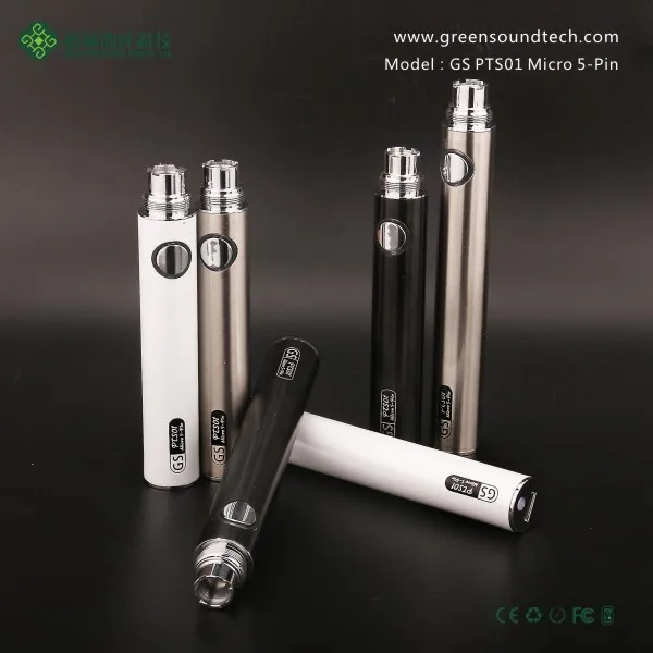 650mAh/900mAh Android Micro 5-Pin PTS01 e cig vapor kit colorful smoke cigarette