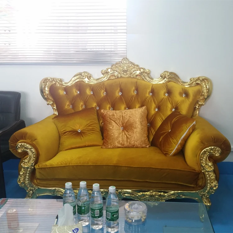 White Velvet Double Seater Sofa HM-KZ1