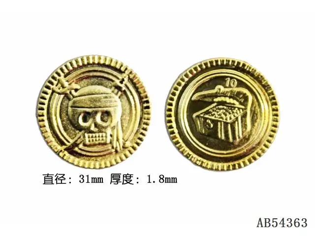 Wholesale Pirate Party Toys Kids Toy Plastic Pirate Gold Coins Pirate Play set Pack Party Favor