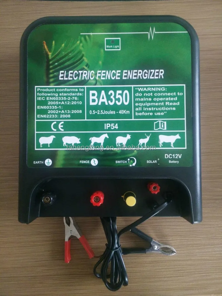Cattle Solar Powered Farm Electric Fence Energizer/charger