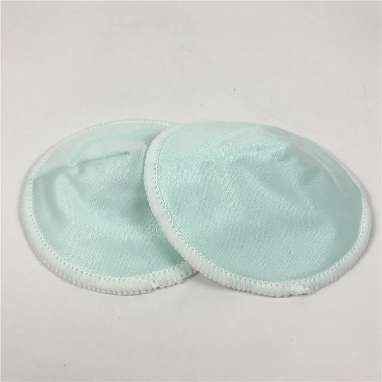 
China Eco friendly Naughty baby reusable waterproof contoured bamboo charcoal cotton feeding washable nursing pads 