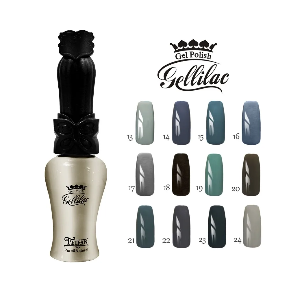 Free shipping Grandma Gray series 12 pcs FeiFan Gel Nail Polish 15ml 12 colors for choice
