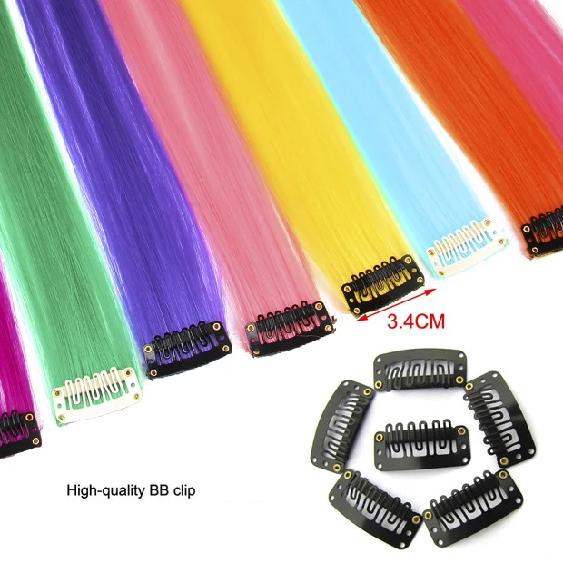 AliLeader Synthetic Colored Hair Extension With Clips