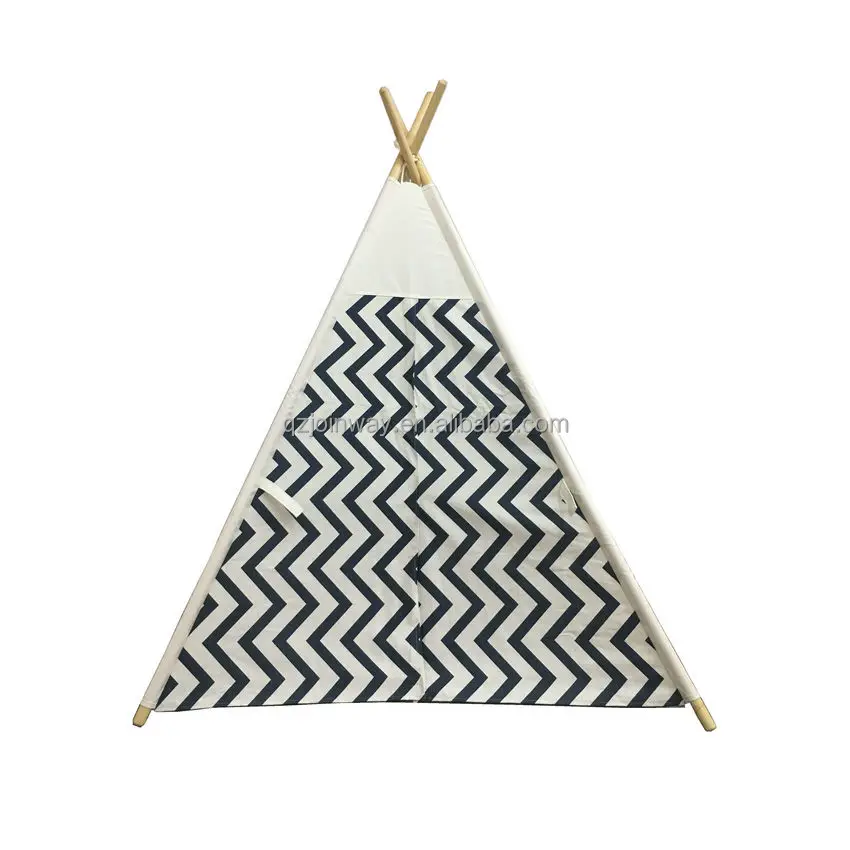 JWS-053 New design indoor wooden frame baby sports kid play tent house