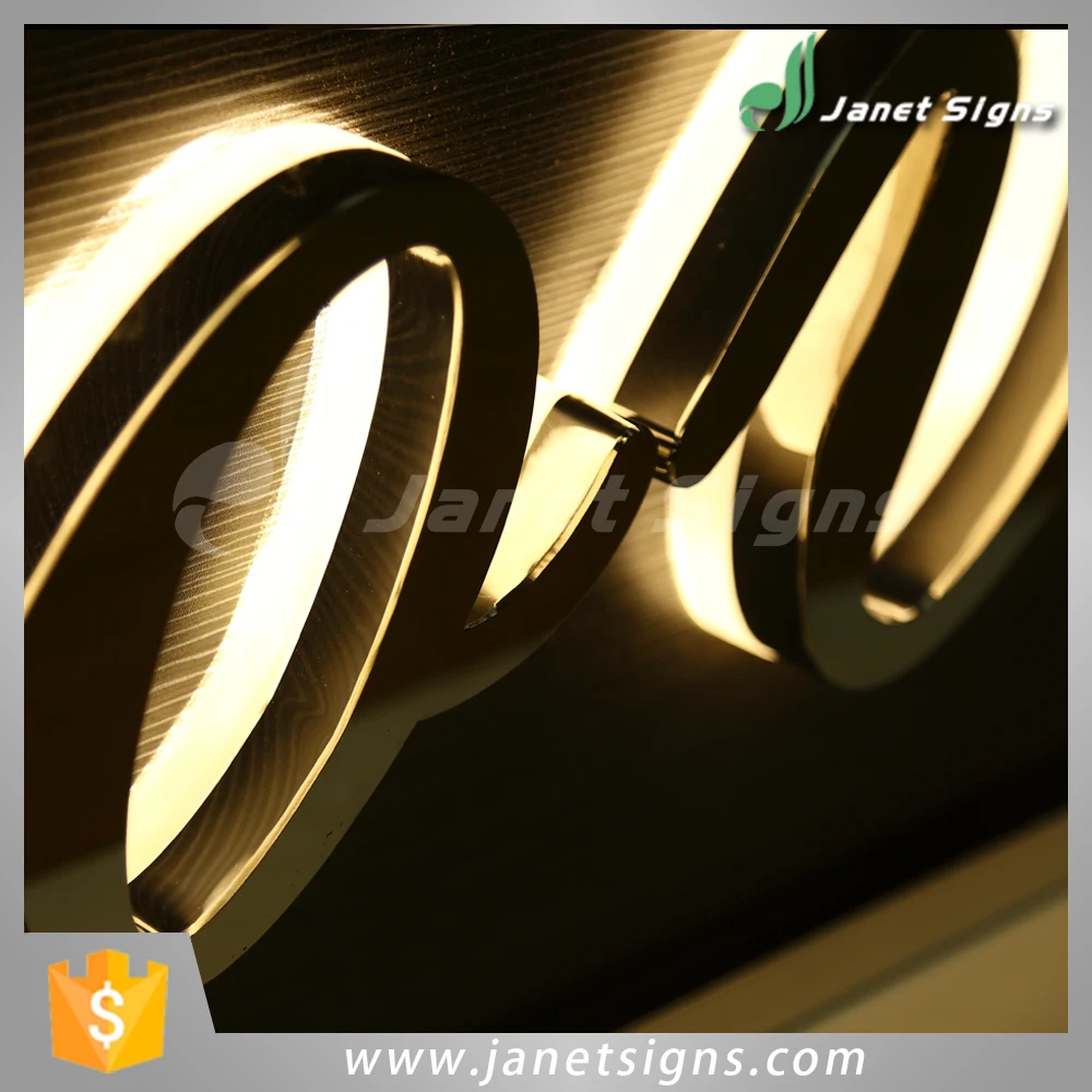 
Factory outlet High Quality Mini Resin Luminous Words led lighting stainless steel alphabet letter 