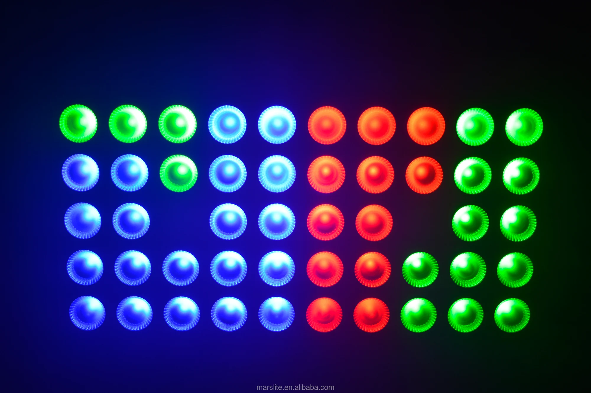 5x5 COB led matrix 25x10w rgb dmx led blinder for background stage light