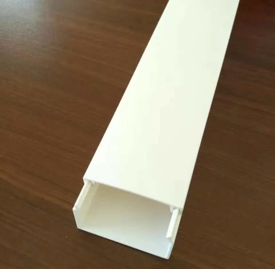 Electrical PVC plastic channel cable trunking tray trough type duct good price different size
