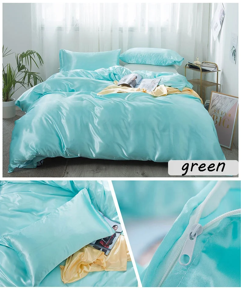 
wholesale 4 piece home silk luxury textile duvet cover bed sheet set bedding 