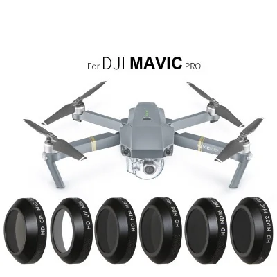 
YOPHY Wholesale DJI Mavic Air Pro Filter 6 Piece Kit Drone Lens UV CPL ND64x ND/PL Filter Factory OEM 