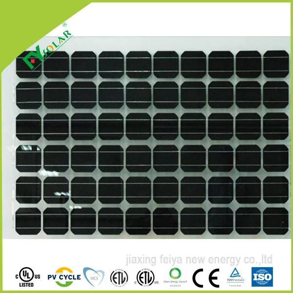 BIPV double solar glass transparent solar panel pv module for roof