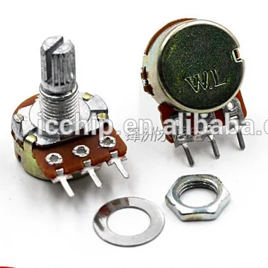 Single bit potentiometer B5K 3P 5K 15MM handle long horizontal